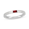 Thumbnail Image 0 of Neil Lane Baguette-Cut Natural Ruby Anniversary Ring 14K White Gold