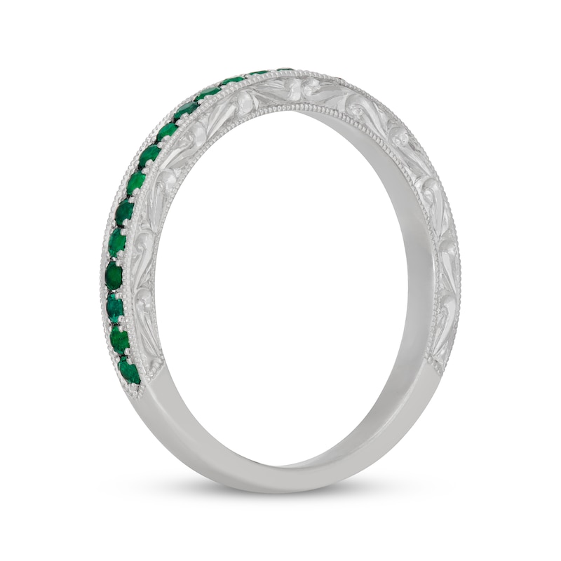 Main Image 2 of Neil Lane Natural Emerald Anniversary Ring 14K White Gold