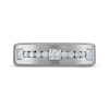 Thumbnail Image 3 of Men's Certified Square & Round-Cut Diamond Wedding Band 1 ct tw Platinum