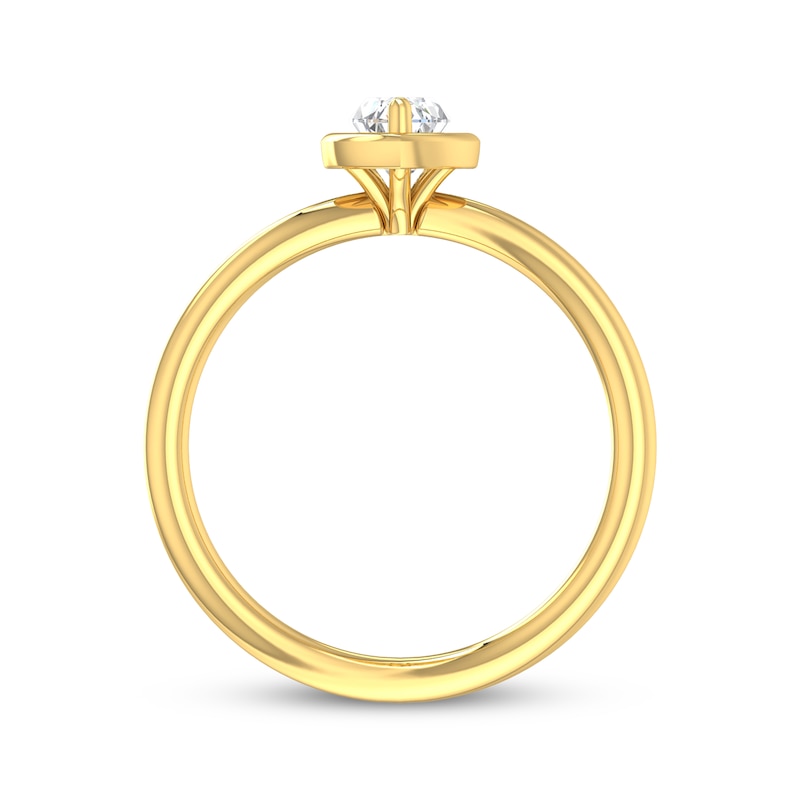 Marquise-Cut Diamond Solitaire Engagement Ring 1/3 ct tw 14K Yellow Gold (I/I2)