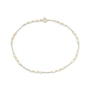 Thumbnail Image 1 of Mirror Disc Station Anklet 10K Yellow Gold 10&quot;