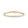 Thumbnail Image 1 of Diamond Rectangle Link Bracelet 1/2 ct tw ct tw 10K Yellow Gold 7&quot;