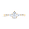 Thumbnail Image 3 of Lab-Grown Diamonds by KAY Pear-Shaped Three-Stone Engagement Ring 5/8 ct tw 14K Yellow Gold