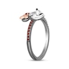 Thumbnail Image 2 of Disney Treasures Minnie Mouse Garnet & Diamond Ring Sterling Silver & 10K Rose Gold