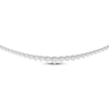 Thumbnail Image 1 of THE LEO Diamond Riviera Necklace 4 ct tw 14K White Gold 16&quot;