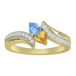 Birthstone Couple's Ring