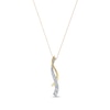 Thumbnail Image 1 of Journey Diamond Necklace 1 ct tw Round-cut 14K Two-Tone Gold