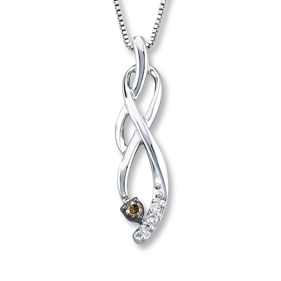 Shades of Wonder 1/8 ct tw Diamonds Sterling Silver Necklace
