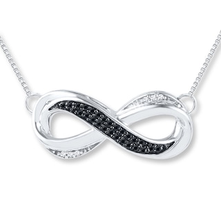 Lab Grown Diamond Infinity Necklace SRNL-01557WHT_WG, Clater Jewelers