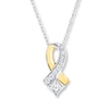 Thumbnail Image 1 of Diamond Necklace 1/5 Carat tw 10K Two-Tone Gold