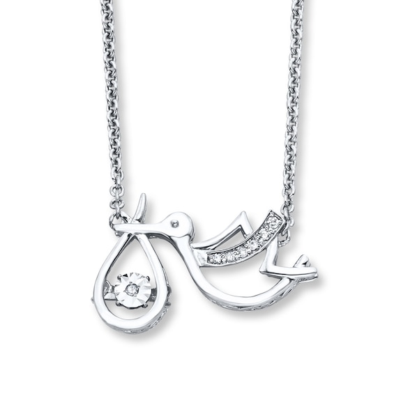 Unstoppable Love 1/20 ct tw Necklace Sterling Silver 18"