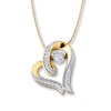 Thumbnail Image 0 of Unstoppable Love 1/8 ct tw Diamonds 10K Yellow Gold Necklace