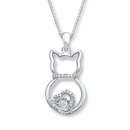 Unstoppable Love 1/20 ct tw Necklace Sterling Silver 18&quot;