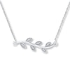 Thumbnail Image 1 of Diamond Vine Necklace 1/20 ct tw Round-cut Sterling Silver