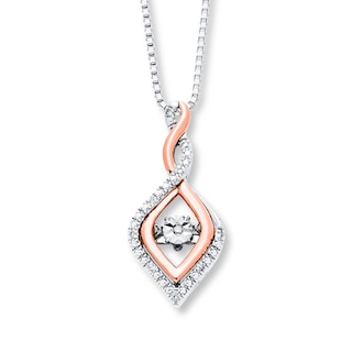 Unstoppable Love 1/20 ct tw Necklace Sterling Silver/10K Gold | Kay