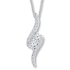 Thumbnail Image 1 of Ever Us Necklace 1 ct tw Diamonds 14K White Gold