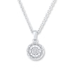 Thumbnail Image 1 of Diamond Necklace 1/10 ct tw Round-cut 10K White Gold