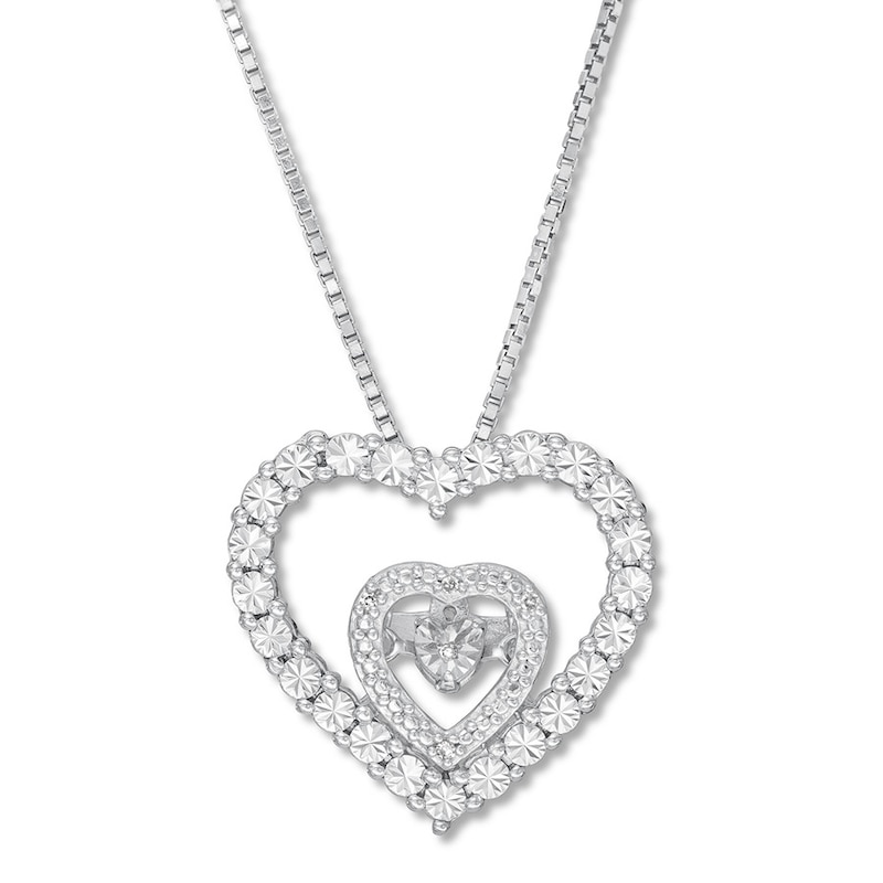 Main Image 1 of Unstoppable Love Heart Necklace Sterling Silver