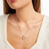 Thumbnail Image 2 of Heart & Infinity Necklace 1/20 ct tw Diamonds Sterling Silver