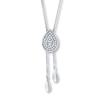 Thumbnail Image 0 of Bolo Necklace 1/8 ct tw Diamonds Sterling Silver