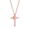 Thumbnail Image 4 of Emmy London Diamond Cross Necklace 1/5 ct tw 10K Rose Gold