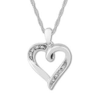 Diamond Heart Necklace Sterling Silver | Kay