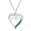 Thumbnail Image 1 of Diamond Heart Necklace Sterling Silver 18&quot;