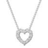 Thumbnail Image 1 of Diamond Heart Necklace Sterling Silver