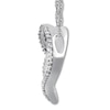 Thumbnail Image 2 of Diamond Heart Necklace 1/10 ct tw Round-cut 10K White Gold