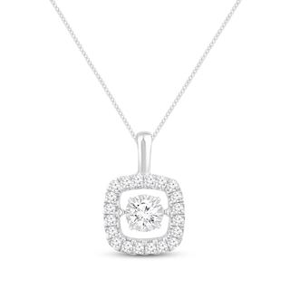 Unstoppable Love Necklace 1/2 ct tw 10K White Gold 19