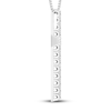 Thumbnail Image 2 of Diamond Cross Necklace 1/2 ct tw 10K White Gold 18"