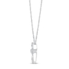 Thumbnail Image 2 of Diamond Cross Necklace 1/10 ct tw 10K White Gold 18&quot;