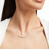 Thumbnail Image 4 of Diamond Fashion Necklace 1/4 ct tw Round-cut 10K White Gold 18"
