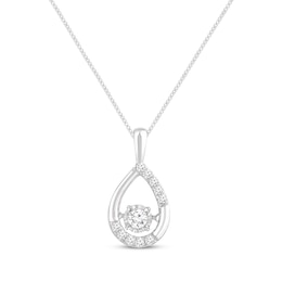 Unstoppable Love Diamond Necklace 1/4 ct tw 10K White Gold 19&quot;