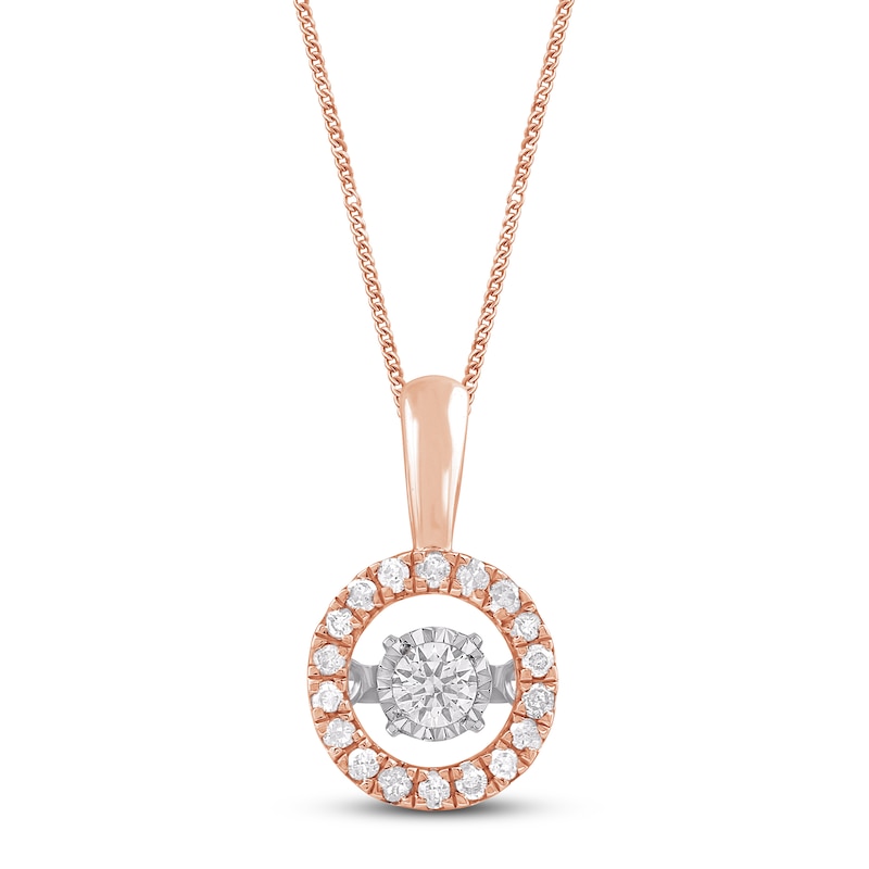 Unstoppable Love Diamond Necklace 1/4 ct tw 10K Rose Gold 19