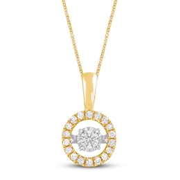Unstoppable Love Diamond Necklace 1/2 ct tw 10K Yellow Gold 19&quot;