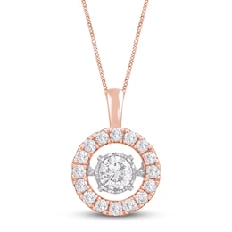 Unstoppable Love Diamond Necklace 1 ct tw 14K Rose Gold 19&quot;