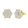 Thumbnail Image 1 of Men's Diamond Earrings 1/4 ct tw 10K Yellow Gold