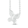 Thumbnail Image 2 of Diamond Butterfly Necklace 1/5 ct tw Round-cut Sterling Silver 18&quot;