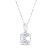 Thumbnail Image 4 of Diamond Necklace 1/4 ct tw Round-Cut 10K White Gold 18&quot;