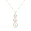 Thumbnail Image 1 of Memories Moments Magic Diamond Twist Necklace 1/5 ct tw Round-Cut 10K Yellow Gold 18&quot;