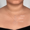 Thumbnail Image 5 of Diamond Heart Necklace 1/10 ct tw Round-Cut 10K Rose Gold 18&quot;