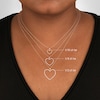 Thumbnail Image 6 of Diamond Heart Necklace 1/10 ct tw Round-Cut 10K Rose Gold 18&quot;