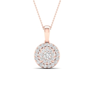 Utopia 18K Rose Gold Necklace Clasp with Diamonds, 12mm, Women's, Necklaces Diamond Necklaces