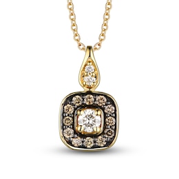 Le Vian Diamond Necklace 1/5 ct tw Diamonds 14K Honey Gold 18&quot;