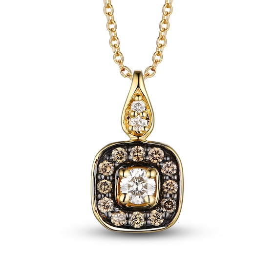 Le Vian Diamond Necklace 1/5 ct tw Diamonds 14K Honey Gold 18"