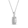 Thumbnail Image 2 of Forever Connected Diamond Necklace 1/4 ct tw Princess & Round-Cut 10K White Gold 18&quot;