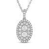 Thumbnail Image 1 of Forever Connected Diamond Necklace 1/2 ct tw Round-Cut 10K White Gold 18&quot;