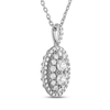 Thumbnail Image 2 of Forever Connected Diamond Necklace 1/2 ct tw Round-Cut 10K White Gold 18&quot;