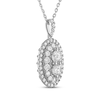 Thumbnail Image 2 of Forever Connected Diamond Necklace 1/4 ct tw Round-Cut 10K White Gold 18&quot;